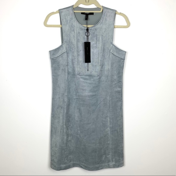 NWT BCBGMaxAzria Jamy Faux Suede Tank Mini Dress - Picture 4 of 14